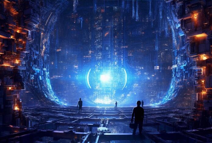 元宇宙 科幻 赛博朋克 绘画 (4)大模型