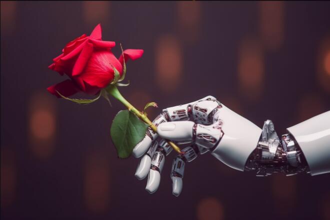 AI约会应用 人工智能 恋爱 (图片来源:AI合成) AI约会应用 人工智能 恋爱