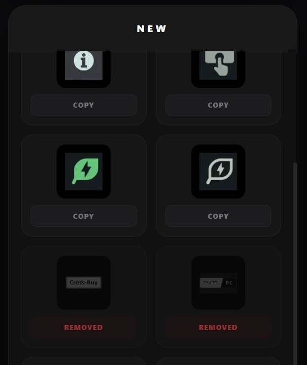 索尼在系统里筹备的“PS5/PC”等图标已被悄然移除