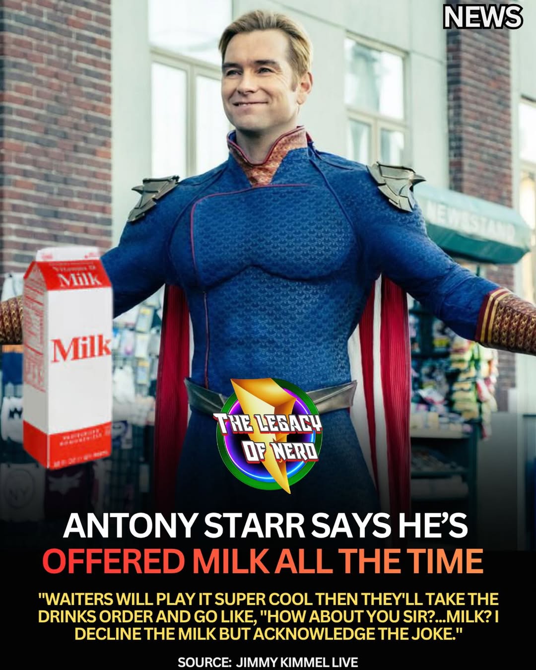 “祖国人”男星:外出就餐时经常被问要不要喝牛奶