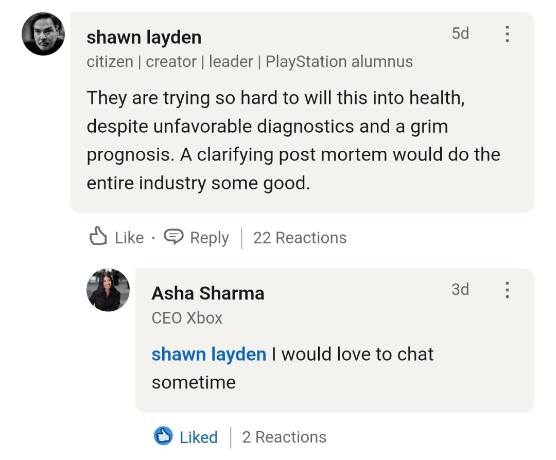 真董姐？Xbox新任女掌门想和PS4世代前总裁Shawn Layden聊聊