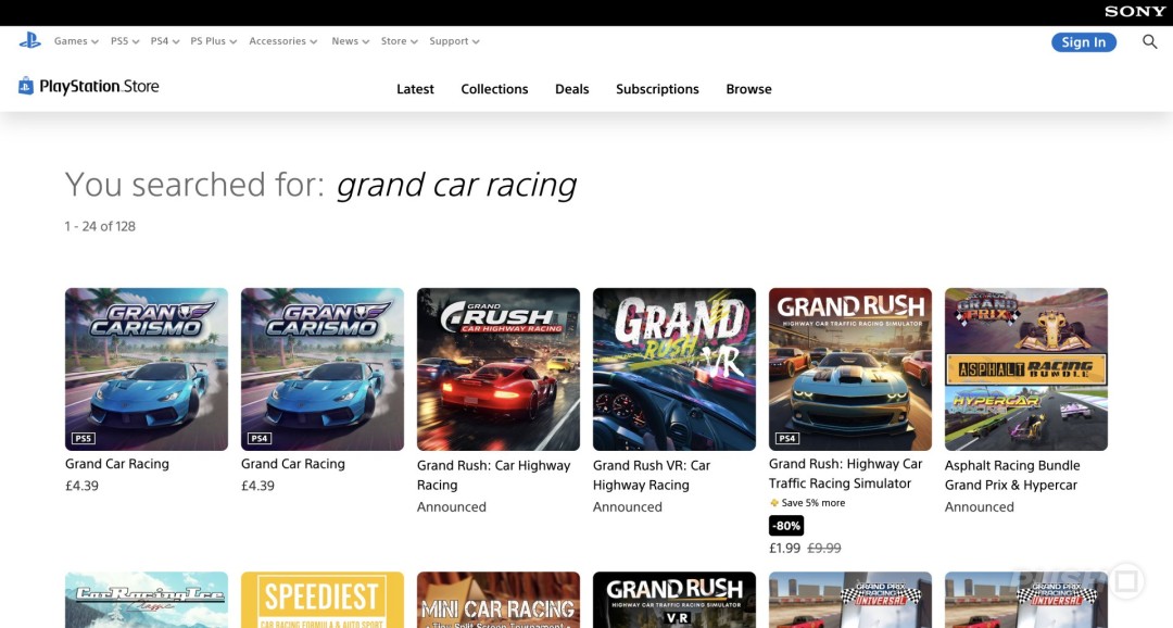 山寨版《GT赛车》游戏被索尼强制要求更改名称