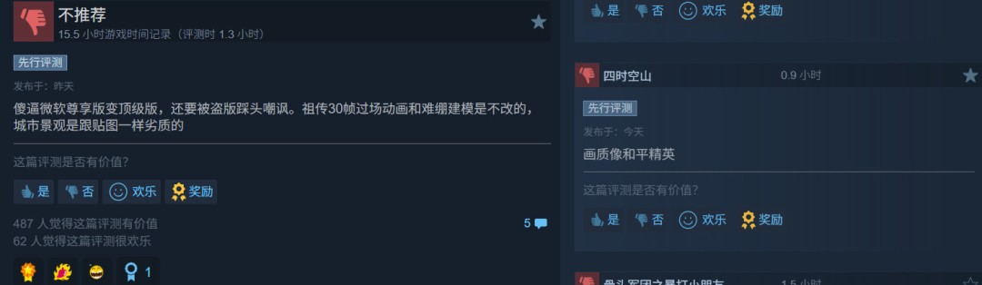 《极限竞速：地平线6》翻车？Steam大量吐槽画面差