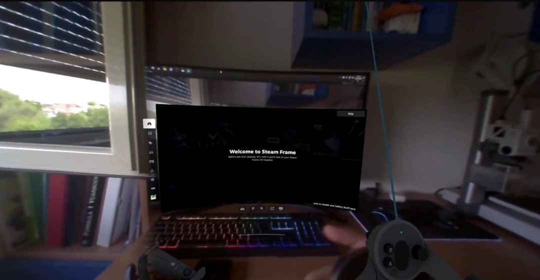 Steam Frame首段教程视频曝光 VR头显界面实机画面流出