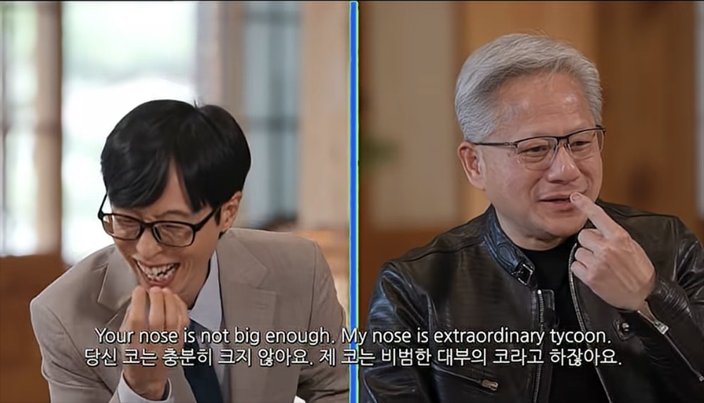 被赞鼻子长得好！黄仁勋：我的鼻子是韩国新时尚