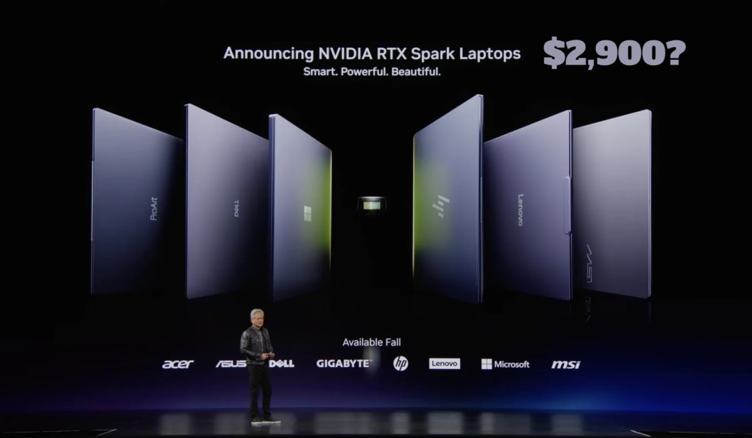 英伟达RTX Spark N1X笔记本和台式机起价可能要两万元