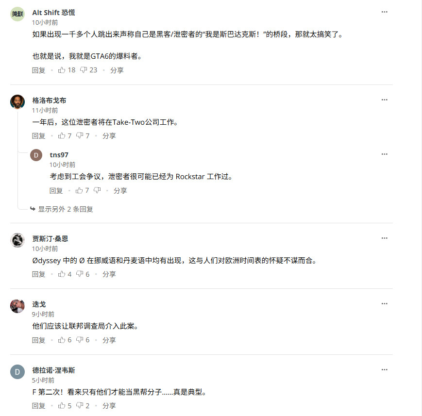 T2要求法院传唤微软和Discord 以追查《GTA6》泄密者