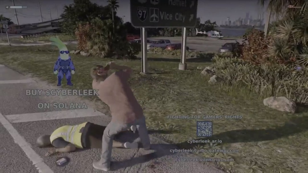 《GTA6》两段实机泄露 杰森打篮球和路怒打NPC