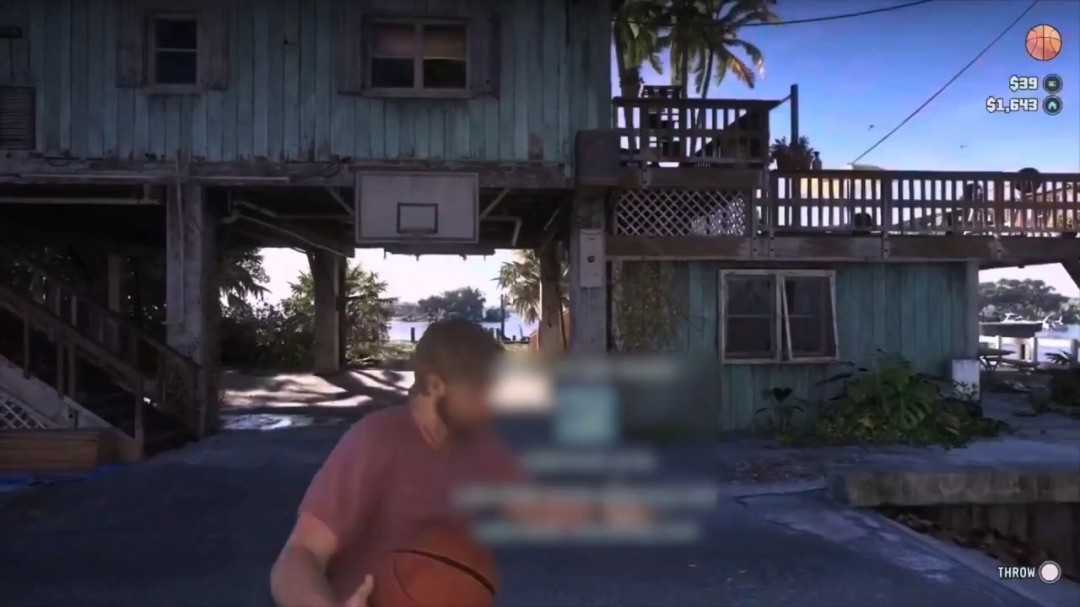 《GTA6》两段实机泄露 杰森打篮球和路怒打NPC