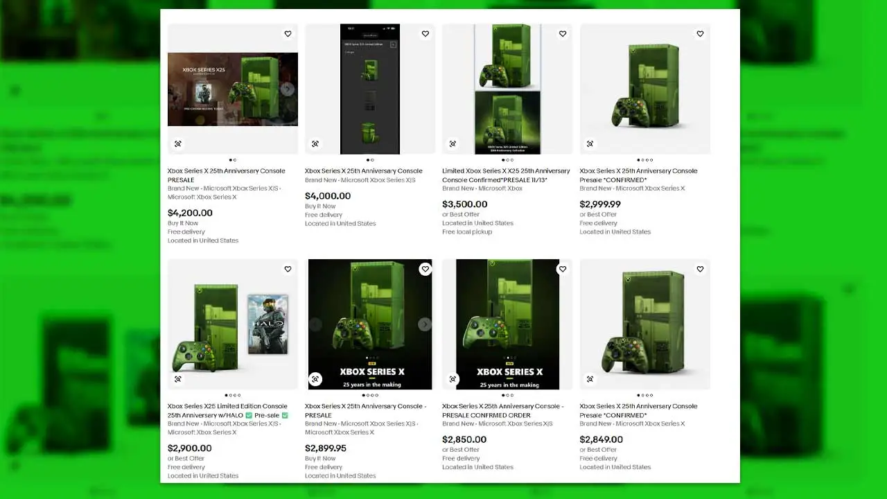 Xbox Series X25开启预购秒售罄 黄牛倒卖价格翻30倍
