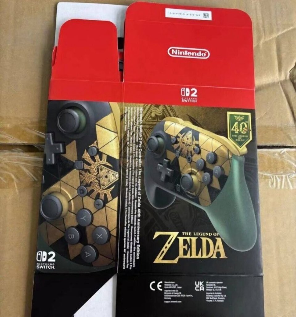 《塞尔达》40周年献礼?Switch2限定机包装惊现网络