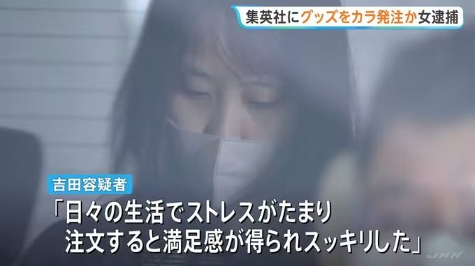 “下单让我神清气爽” 日本一女子因反复订购又取消27亿日元动漫周边被逮捕