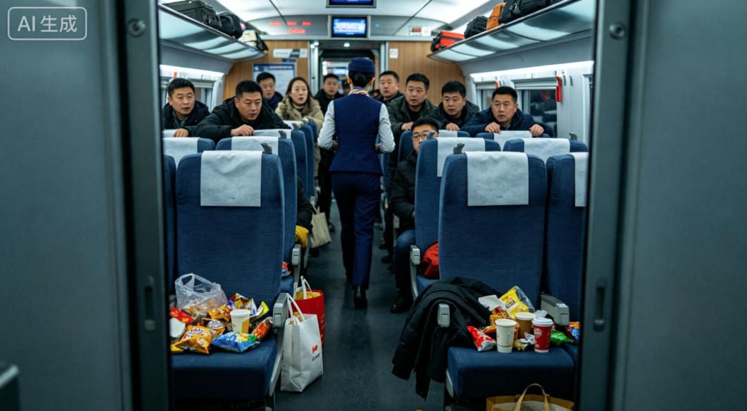 旅客买票占座放零食一事有定论 购票后未上车视为放弃使用权
