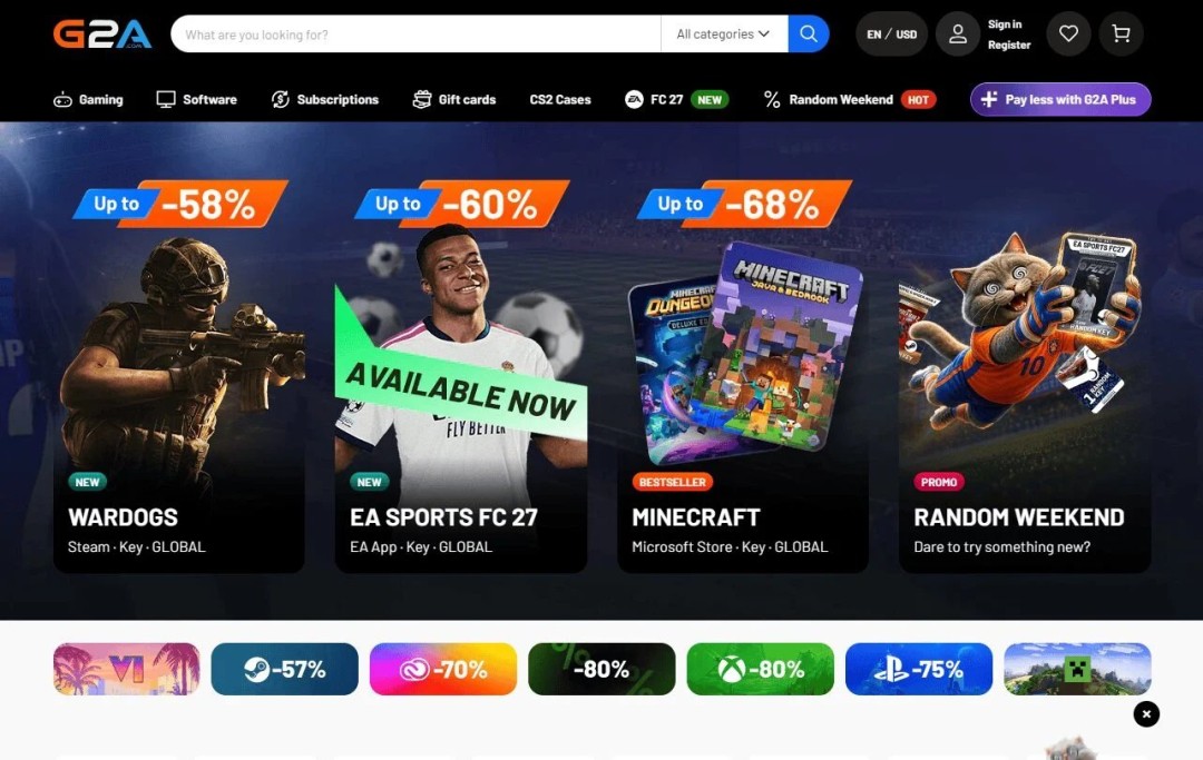 G2A.COM调查《侠盗猎车手6》等大作购买偏好:38%选数字版 27%选光盘!
