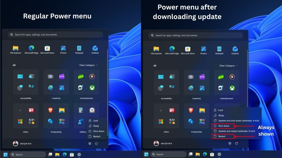Windows 11偷偷更新终于改了!关机按钮回归本职