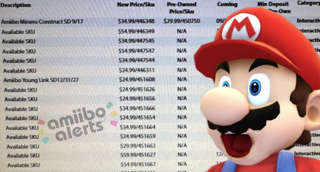GameStop系统突然涌入大量未命名amiibo 任天堂直面会或有大动作