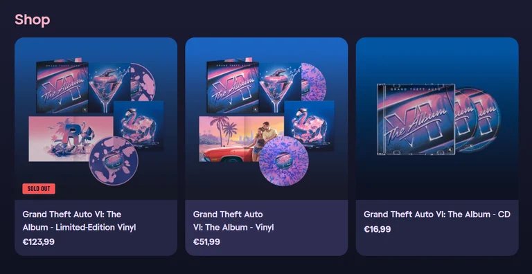 《GTA6》音乐出实体、游戏给下载码,遭独立店铺抵制