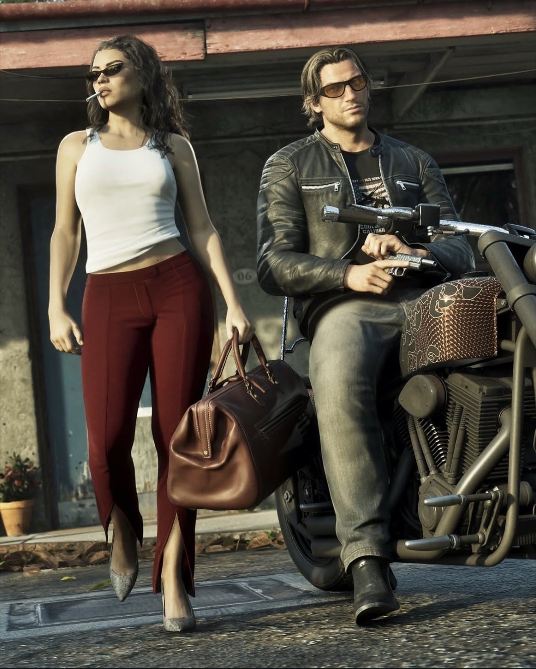 《GTA6》新截图公布:女主身材性感 男主帅气潇洒