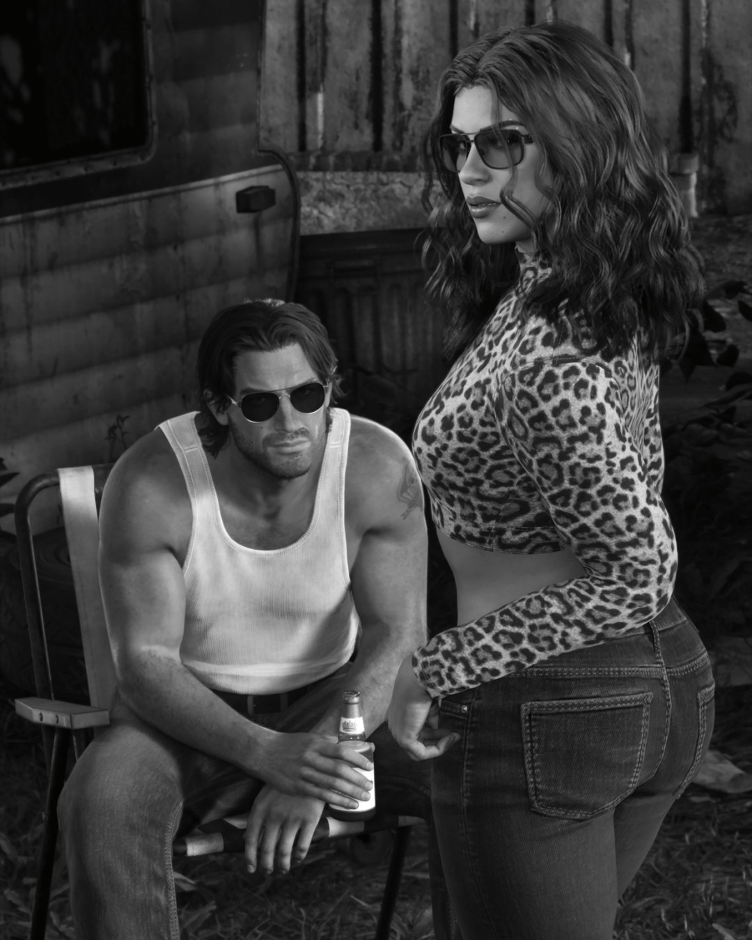 《GTA6》新截图公布:女主身材性感 男主帅气潇洒