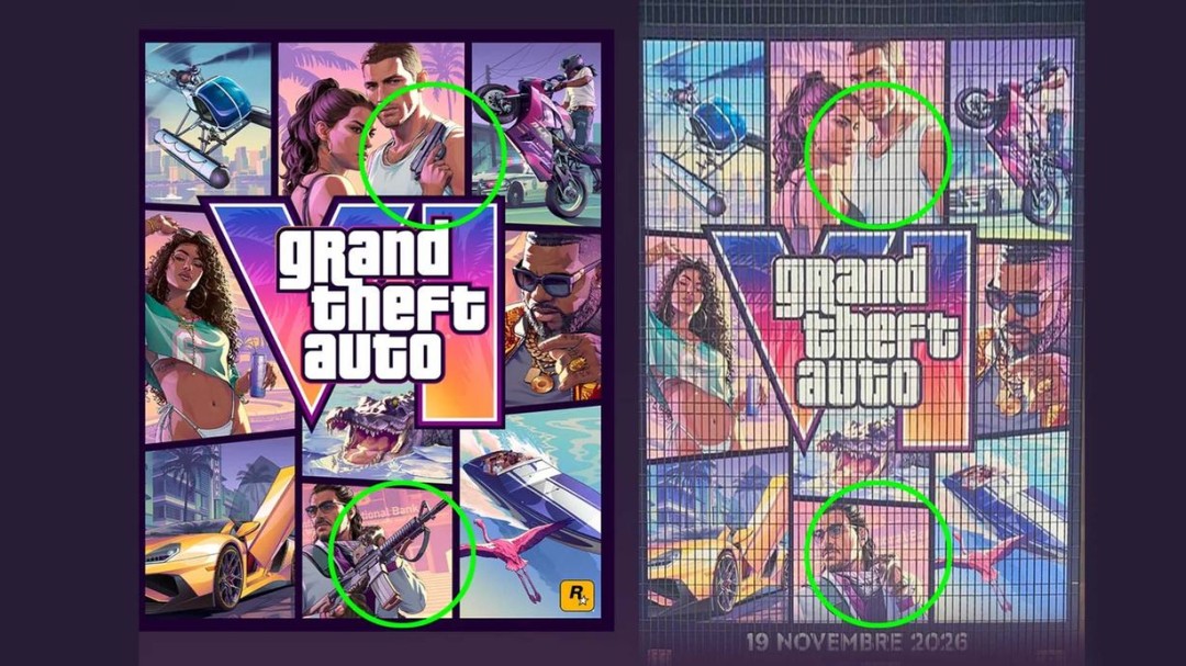 《GTA6》巴黎巨幅广告删改枪械画面 与封面原画存在差异