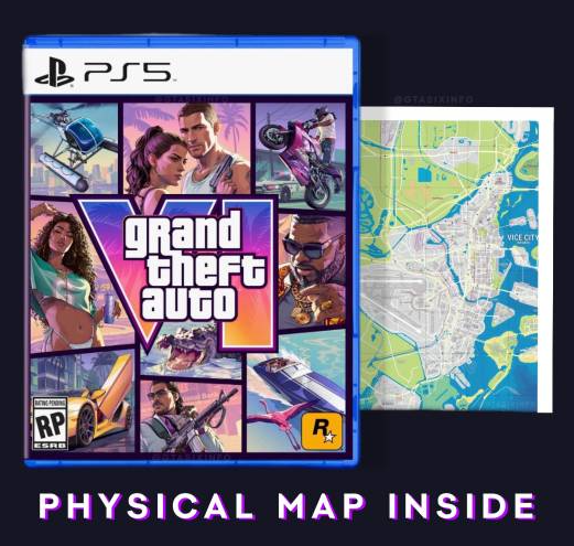 《GTA6》实体版据称附赠收藏地图,线索仅见于一家GameStop门店告示