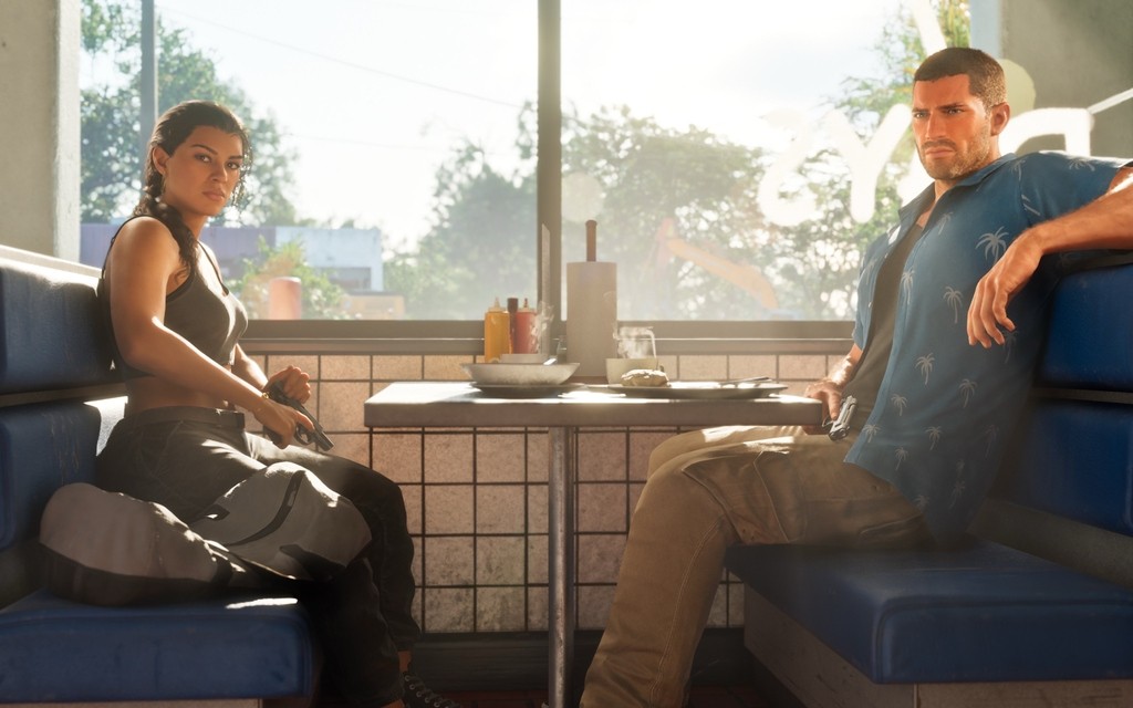 《GTA6》新截图公布:女主身材性感 男主帅气潇洒